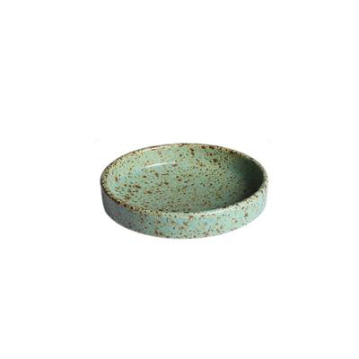 Jade Stoneware Ceramic Dinnerware Set – Vintage Glazed Porcelain with Unique Shapes 0