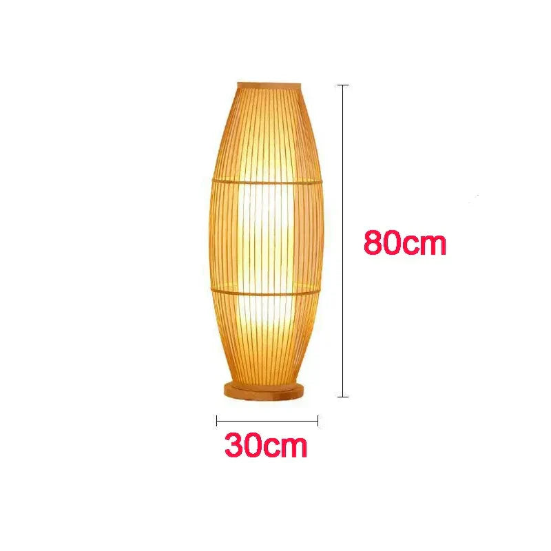 Japandi Bamboo Floor Lamp – Eco-Friendly LED Standing Lamp for Living Room and Bedroom Decor 10