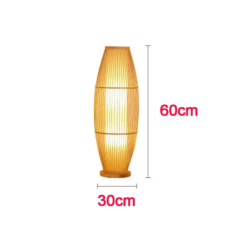 Japandi Bamboo Floor Lamp – Eco-Friendly LED Standing Lamp for Living Room and Bedroom Decor 8