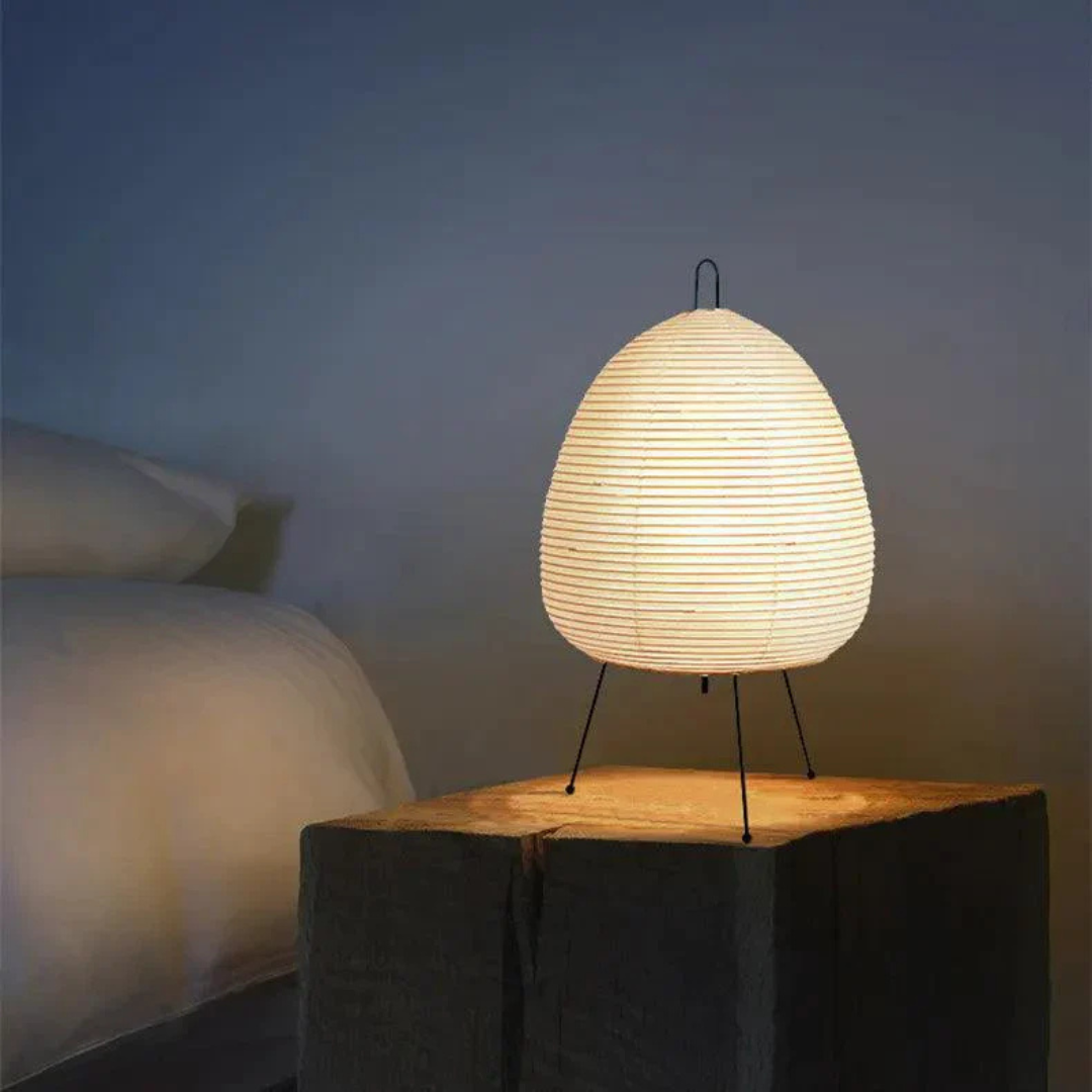 Japandi Floor Lamp – Modern Minimalist Design with Rice Paper Shade for Living Room Lighting 0