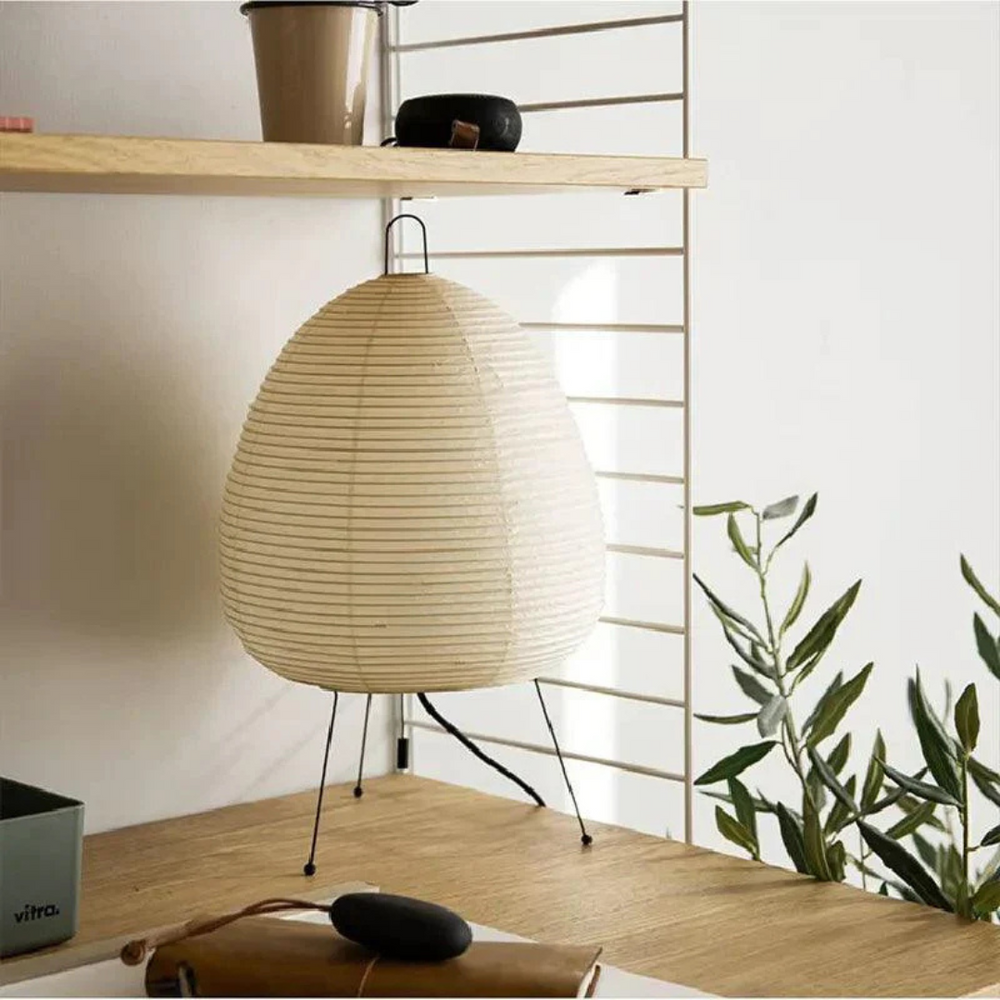 Japandi Floor Lamp – Modern Minimalist Design with Rice Paper Shade for Living Room Lighting 1