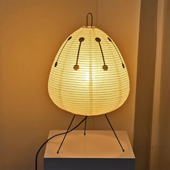 Japandi Floor Lamp – Modern Minimalist Design with Rice Paper Shade for Living Room Lighting 3