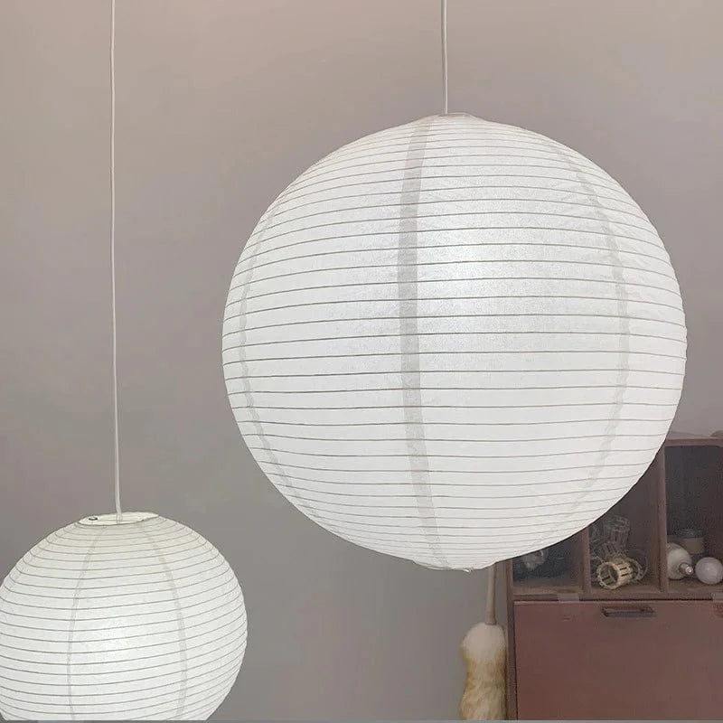 Japandi Pendant Lamp – Elegant Rice Paper Lighting for Cozy Ambiance in Living Room and Bedroom 3