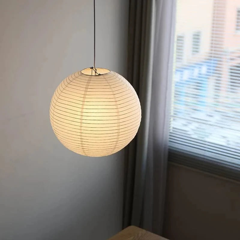 Japandi Pendant Lamp – Elegant Rice Paper Lighting for Cozy Ambiance in Living Room and Bedroom 5