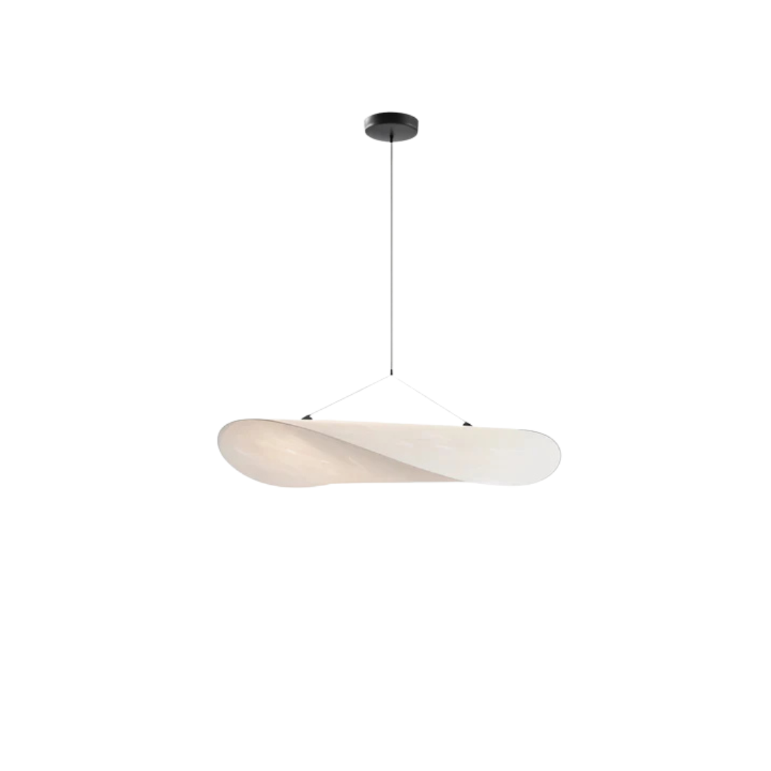 Japandi Style Hanging Lamp with Fabric Shade – Handmade Pendant Light for Dining Room, Living Room, or Bedroom 4