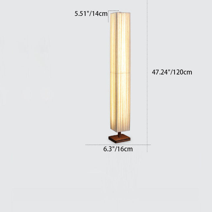 Japandi Walnut Floor Lamp with Warm LED Light – Modern Standing Lamp for Living Room and Elegant Interiors 3