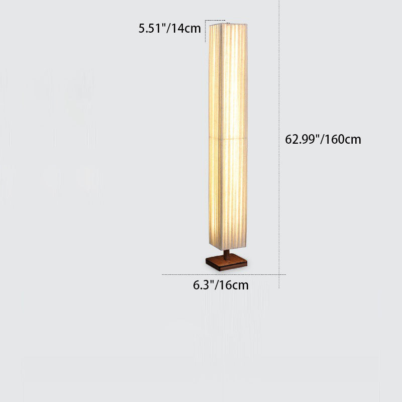 Japandi Walnut Floor Lamp with Warm LED Light – Modern Standing Lamp for Living Room and Elegant Interiors 4