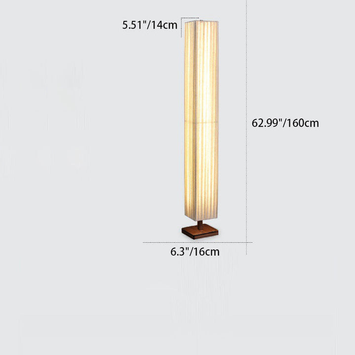 Japandi Walnut Floor Lamp with Warm LED Light – Modern Standing Lamp for Living Room and Elegant Interiors 4