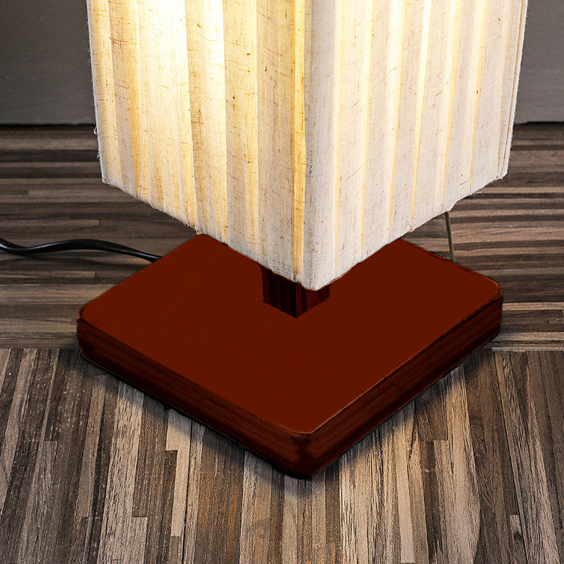 Japandi Walnut Floor Lamp with Warm LED Light – Modern Standing Lamp for Living Room and Elegant Interiors 8