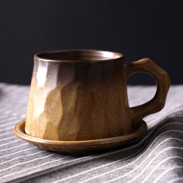 Japanese-Inspired Ceramic Cups and Mugs with Textured Grip – 6 oz Capacity 11