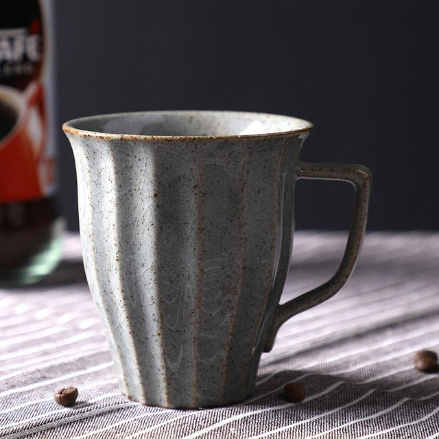 Japanese-Inspired Ceramic Cups and Mugs with Textured Grip – 6 oz Capacity 12