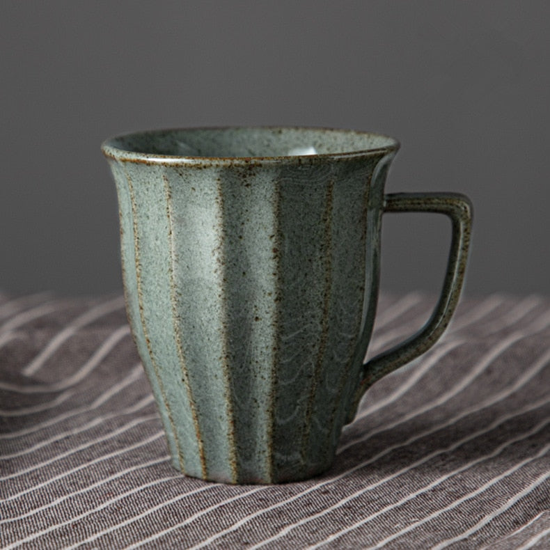 Japanese-Inspired Ceramic Cups and Mugs with Textured Grip – 6 oz Capacity 14