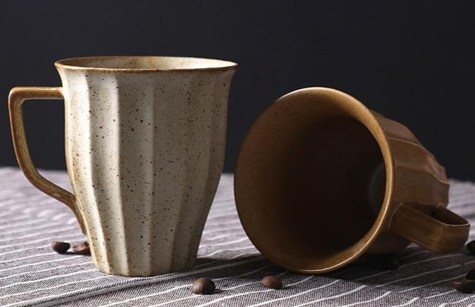 Japanese-Inspired Ceramic Cups and Mugs with Textured Grip – 6 oz Capacity 18