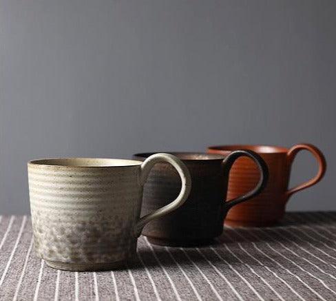 Japanese-Inspired Ceramic Cups and Mugs with Textured Grip – 6 oz Capacity 2
