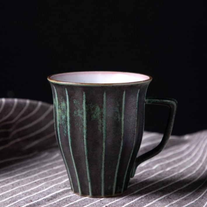 Japanese-Inspired Ceramic Cups and Mugs with Textured Grip – 6 oz Capacity 4
