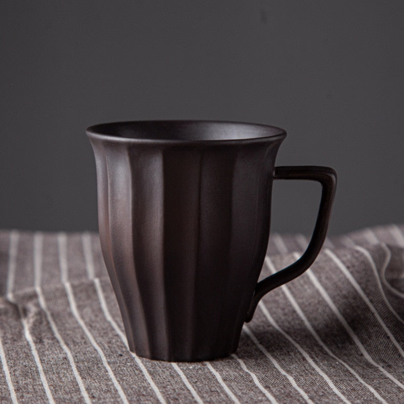 Japanese-Inspired Ceramic Cups and Mugs with Textured Grip – 6 oz Capacity 7