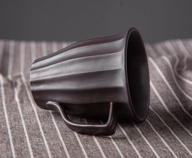 Japanese-Inspired Ceramic Cups and Mugs with Textured Grip – 6 oz Capacity 8