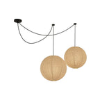 Japanese Minimalist Paper Pendant Light Fixture with Adjustable Height – Warm White Ceiling Light for Kitchen, Dining, and Living Spaces 7