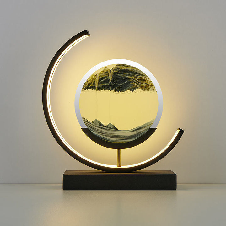 LED Moon Lamp with Moving Sand Art – Unique Desk Accent Light, Remote Control, Multiple Color Options, Elegant Home Decor 4