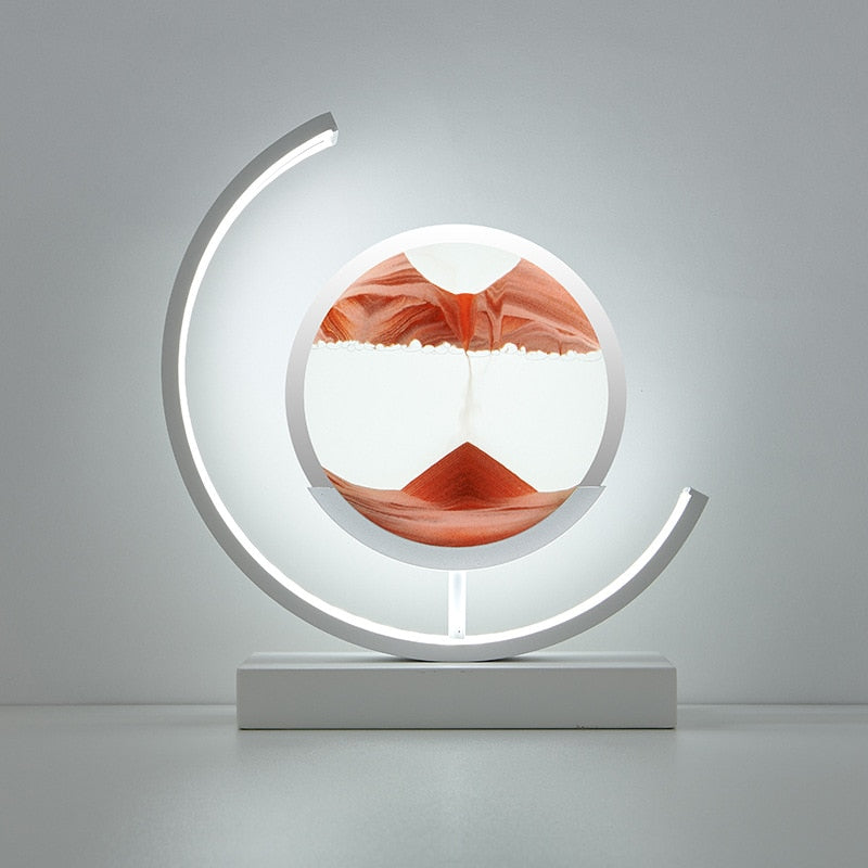 LED Moon Lamp with Moving Sand Art – Unique Desk Accent Light, Remote Control, Multiple Color Options, Elegant Home Decor 5