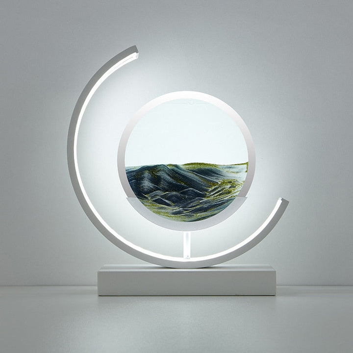 LED Moon Lamp with Moving Sand Art – Unique Desk Accent Light, Remote Control, Multiple Color Options, Elegant Home Decor 6