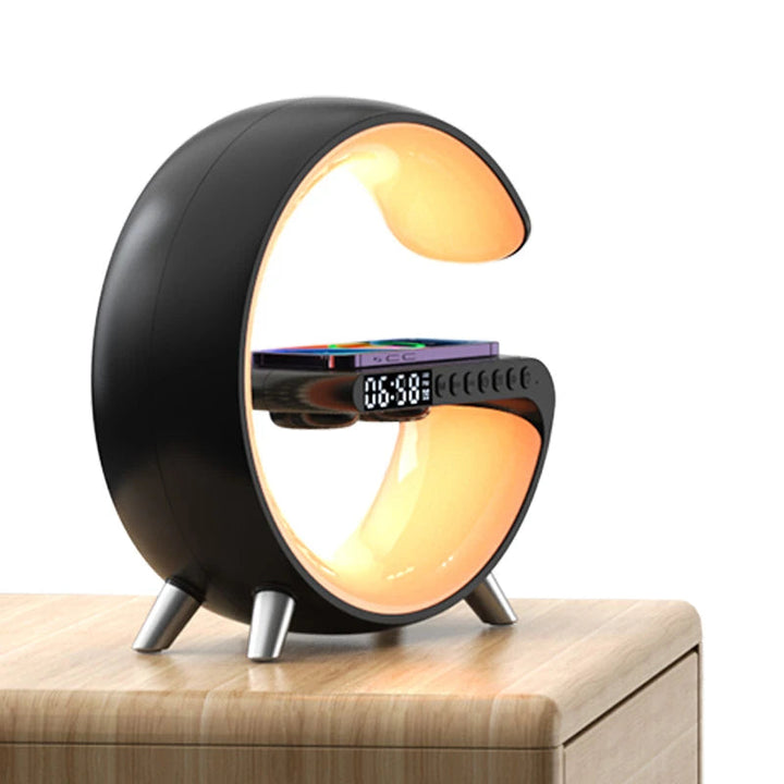 LED Smart Lamp with Wireless Charging, Bluetooth Speaker, and RGB Light Effects – 15W Fast Charge, 256 Modes, 16 Million Colors 1