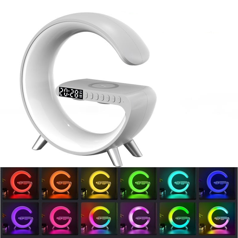 LED Smart Lamp with Wireless Charging, Bluetooth Speaker, and RGB Light Effects – 15W Fast Charge, 256 Modes, 16 Million Colors 3