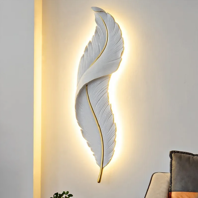 LED Wall Lamp with Dimming Function – Modern Spring Design in Black or White 1