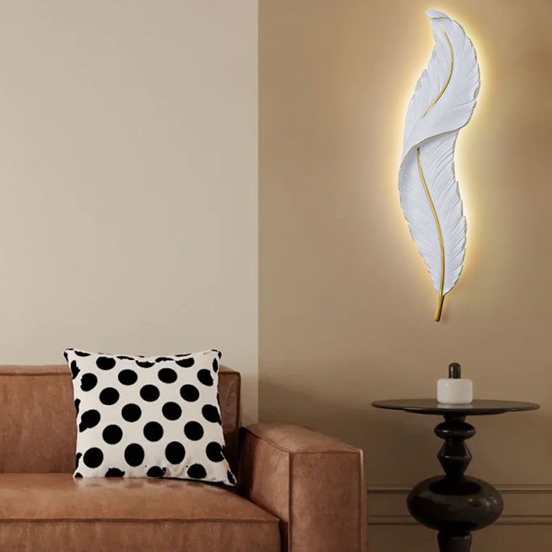 LED Wall Lamp with Dimming Function – Modern Spring Design in Black or White 2