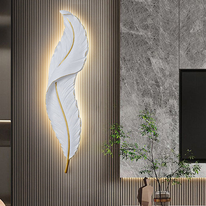 LED Wall Lamp with Dimming Function – Modern Spring Design in Black or White 3