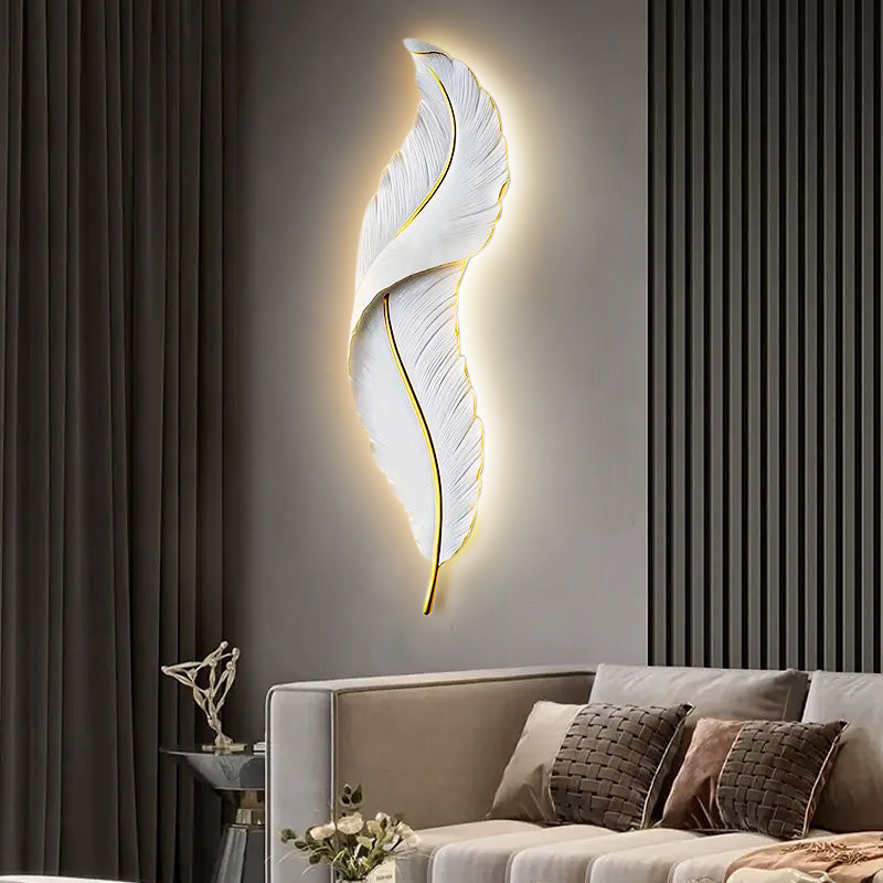 LED Wall Lamp with Dimming Function – Modern Spring Design in Black or White 4