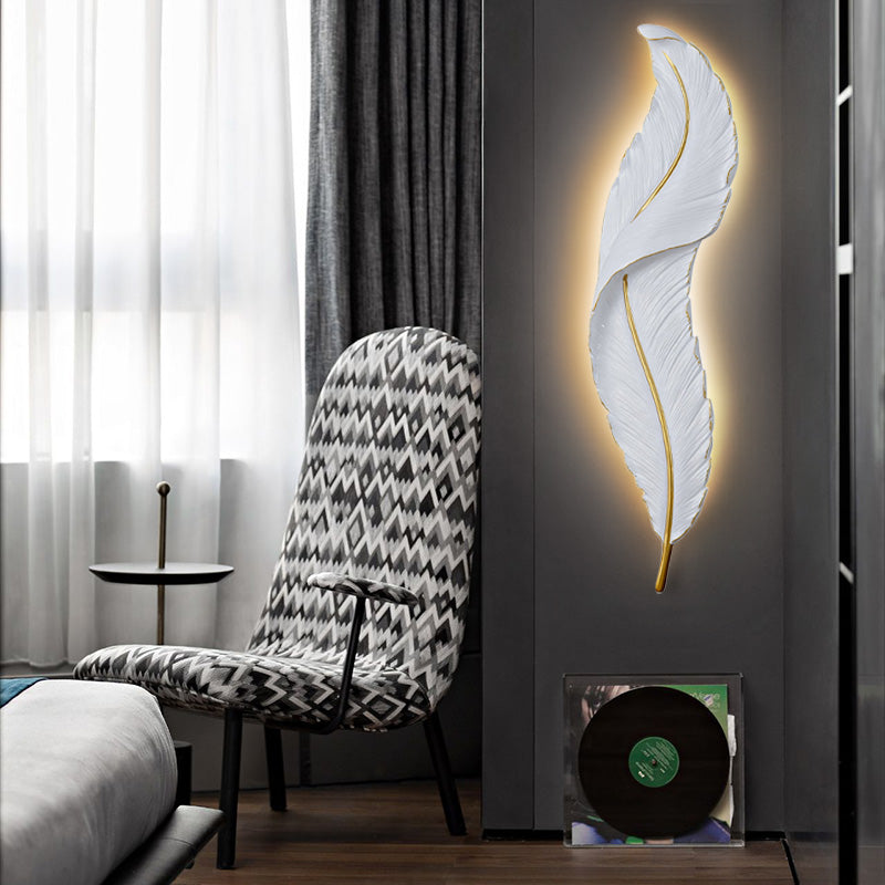 LED Wall Lamp with Dimming Function – Modern Spring Design in Black or White 6