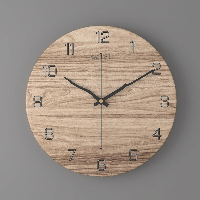 Large Modern Wall Clock with Marble Look and Silent Quartz Movement – 30cm Diameter Wall Clock Decor 4