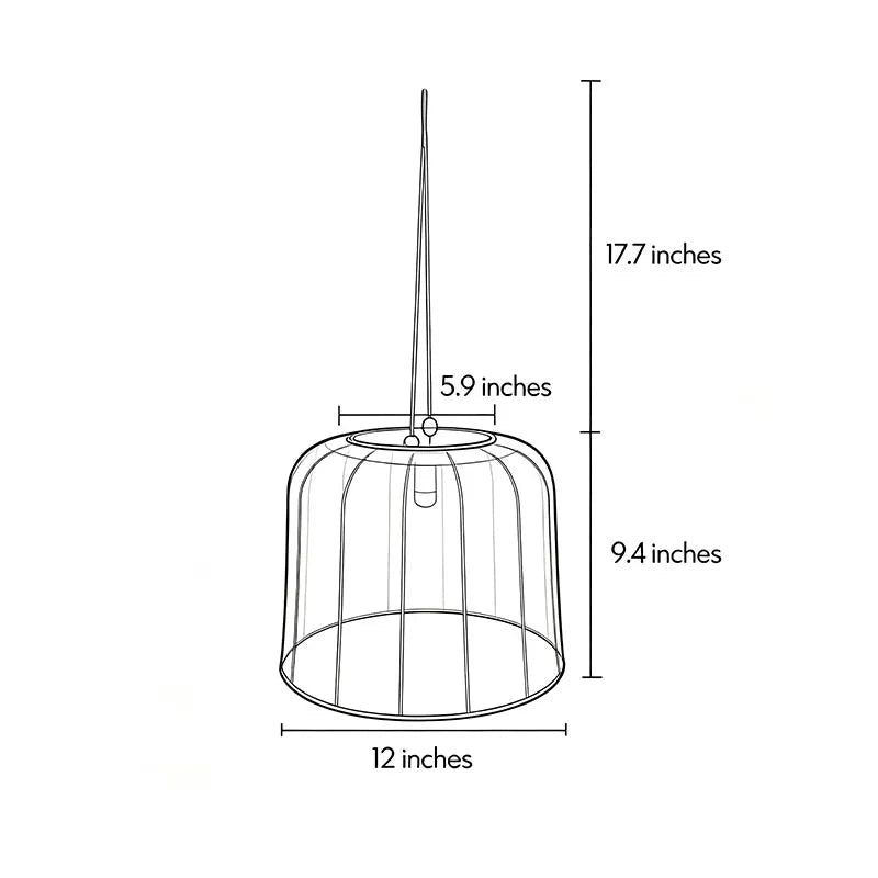 Large Outdoor Woven Rattan Pendant Light with Solar and USB Charging, Waterproof IP54 Ceiling Fixture 7