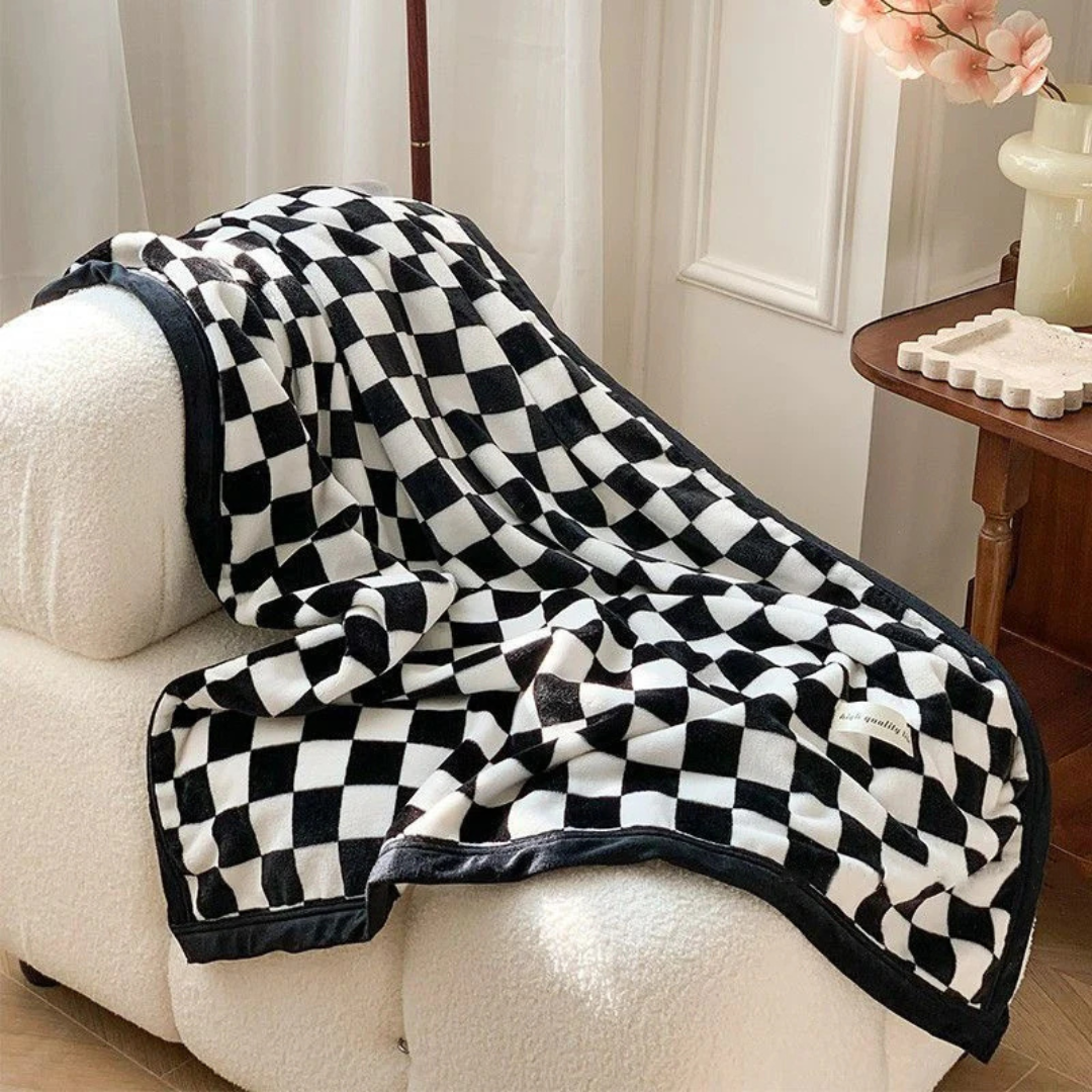 Lethe Flannel Plaid Blanket – Super Soft and Warm Throw for Sofa and Bedroom 1