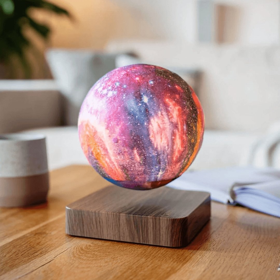 Levitating Galaxy Moon Lamp with 16 Colors and Remote Control – 3D Printed Lunar Design for Home Decor 0