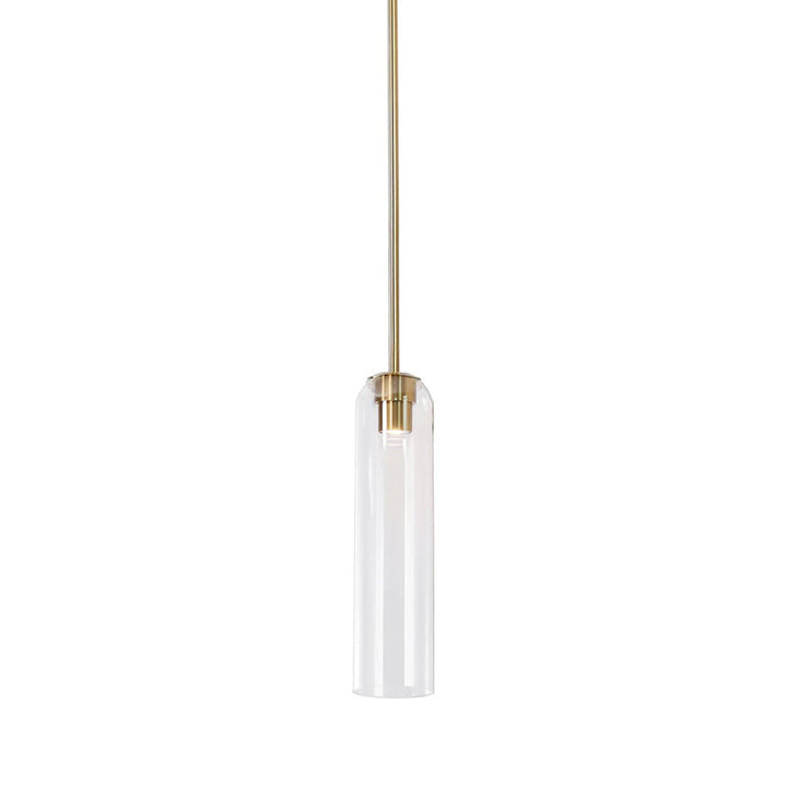 Long Tube Glass Pendant Lighting – Adjustable Height Modern Hanging Lights for Kitchen Island – Multiple Color Options 0