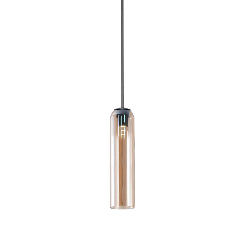 Long Tube Glass Pendant Lighting – Adjustable Height Modern Hanging Lights for Kitchen Island – Multiple Color Options 15