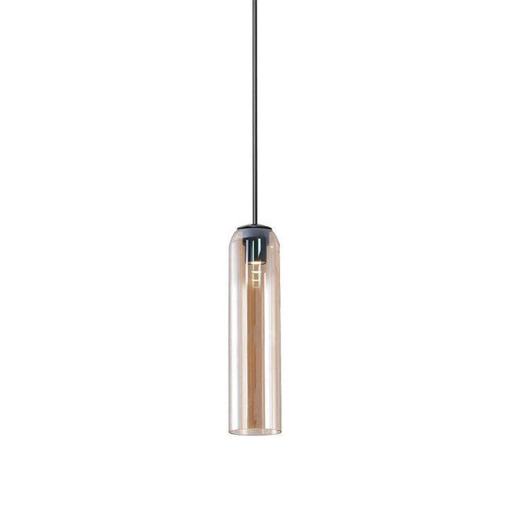 Long Tube Glass Pendant Lighting – Adjustable Height Modern Hanging Lights for Kitchen Island – Multiple Color Options 15