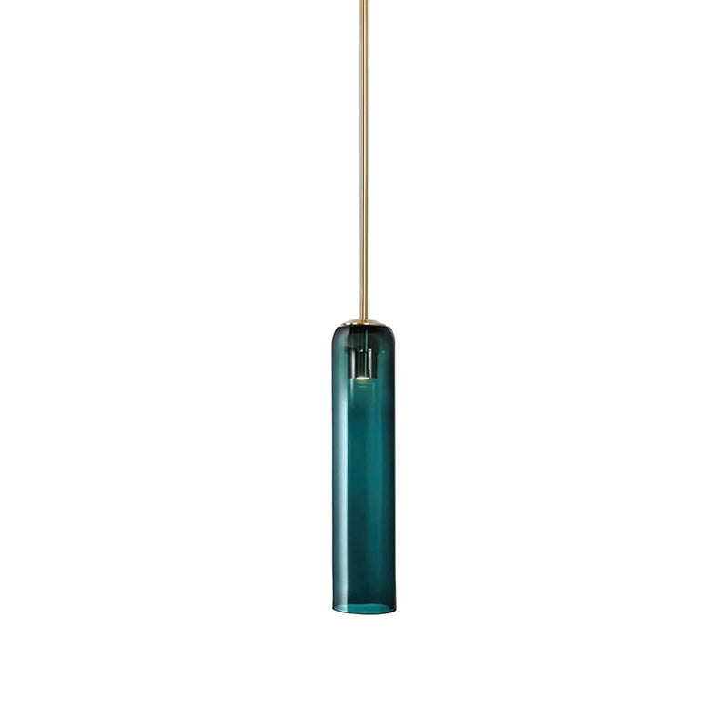 Long Tube Glass Pendant Lighting – Adjustable Height Modern Hanging Lights for Kitchen Island – Multiple Color Options 17