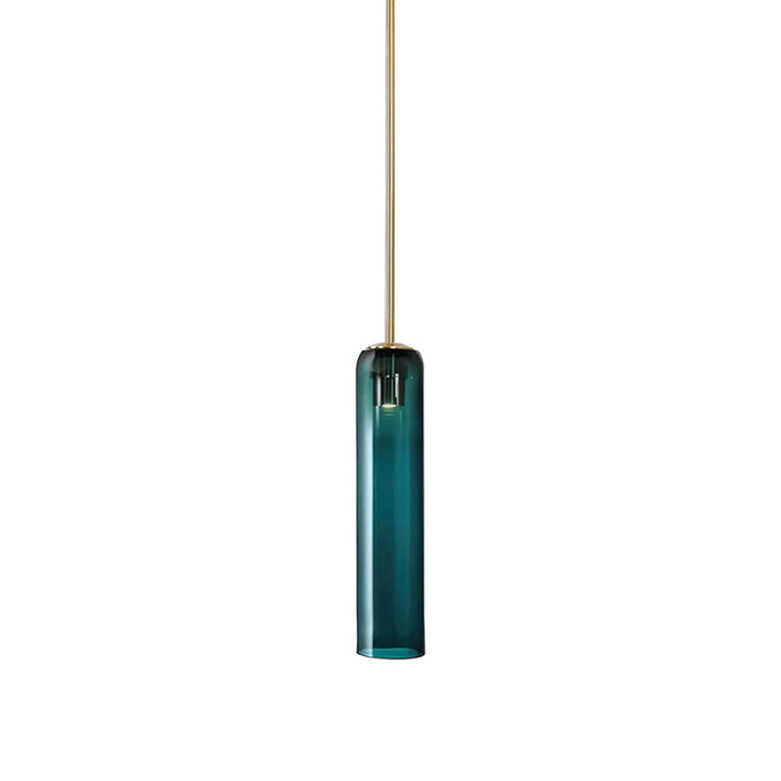 Long Tube Glass Pendant Lighting – Adjustable Height Modern Hanging Lights for Kitchen Island – Multiple Color Options 17
