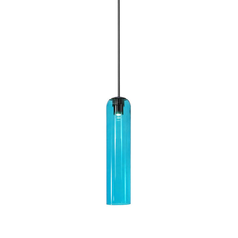 Long Tube Glass Pendant Lighting – Adjustable Height Modern Hanging Lights for Kitchen Island – Multiple Color Options 18