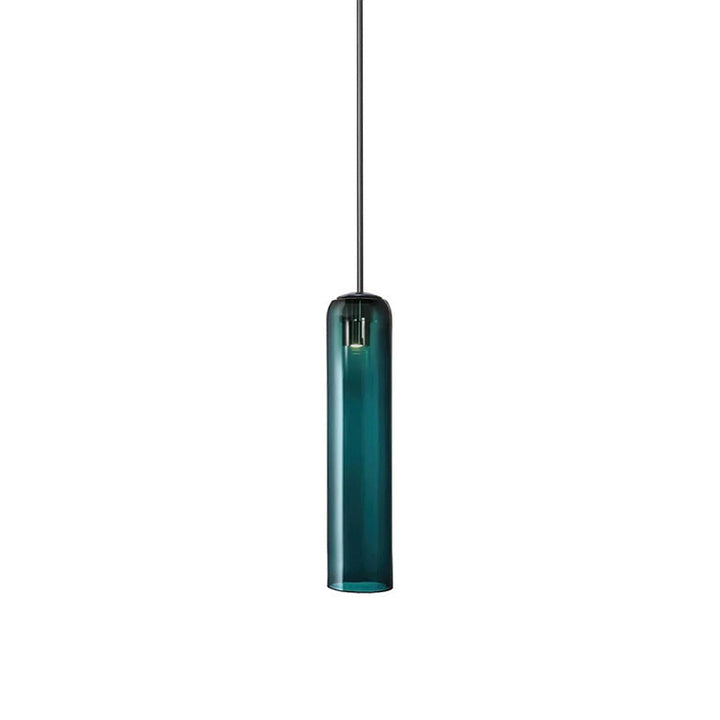 Long Tube Glass Pendant Lighting – Adjustable Height Modern Hanging Lights for Kitchen Island – Multiple Color Options 19