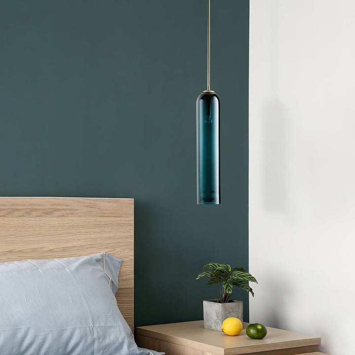 Long Tube Glass Pendant Lighting – Adjustable Height Modern Hanging Lights for Kitchen Island – Multiple Color Options 4