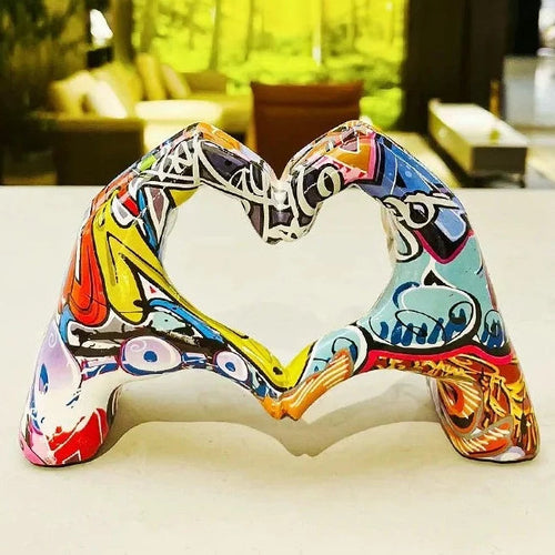 Love You Sculpture – Elegant Resin Home Décor Art Piece for Gift Giving 0