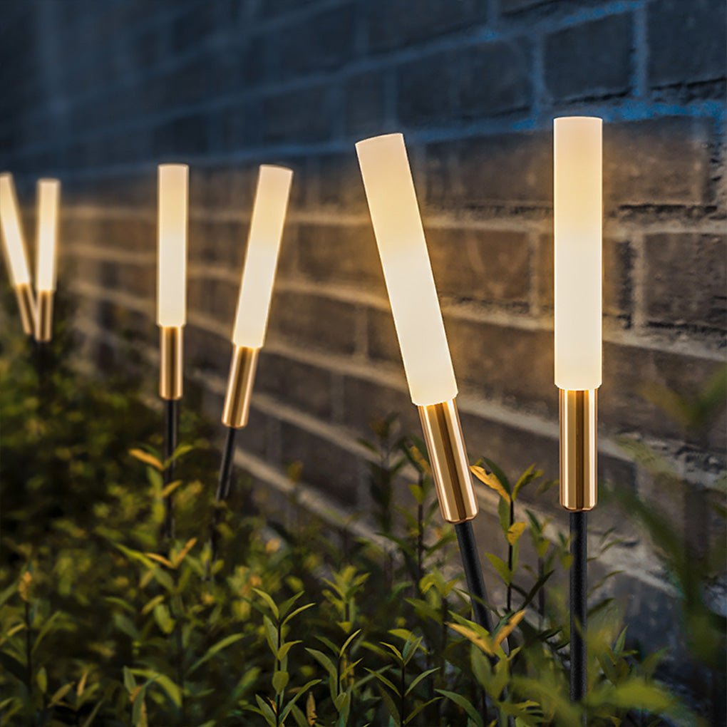 Low Voltage Landscape Lighting - Solar Outdoor Lights with Stainless Steel Frame, Warm White 3000K, 7 Height Options, Waterproof 0