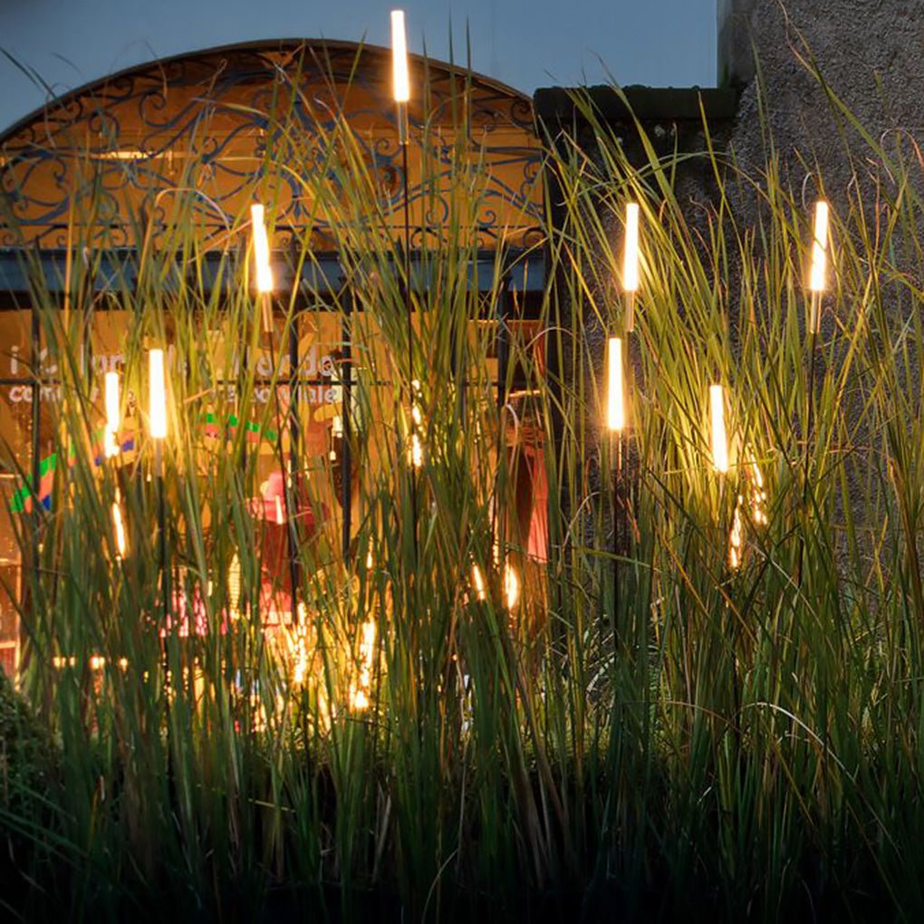 Low Voltage Landscape Lighting - Solar Outdoor Lights with Stainless Steel Frame, Warm White 3000K, 7 Height Options, Waterproof 10