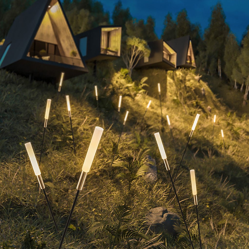 Low Voltage Landscape Lighting - Solar Outdoor Lights with Stainless Steel Frame, Warm White 3000K, 7 Height Options, Waterproof 7
