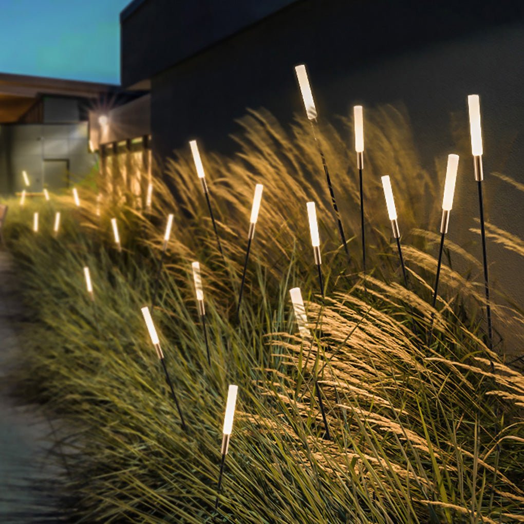 Low Voltage Landscape Lighting - Solar Outdoor Lights with Stainless Steel Frame, Warm White 3000K, 7 Height Options, Waterproof 8