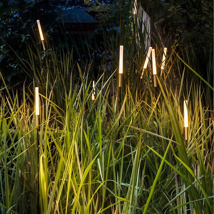 Low Voltage Landscape Lighting - Solar Outdoor Lights with Stainless Steel Frame, Warm White 3000K, 7 Height Options, Waterproof 9